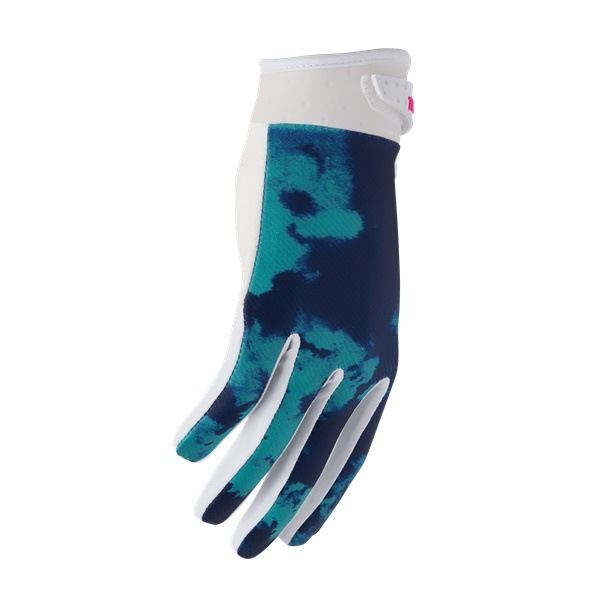 LAUNCH BLEACH MX GLOVES WHITE/AQUA