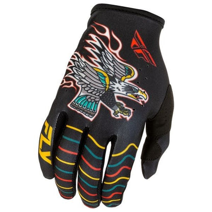LITE AMERICANA MX Gloves Black/Red/Gold