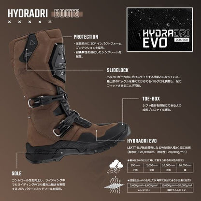 アドベンチャーブーツ Hydradri 7.5 ステルス