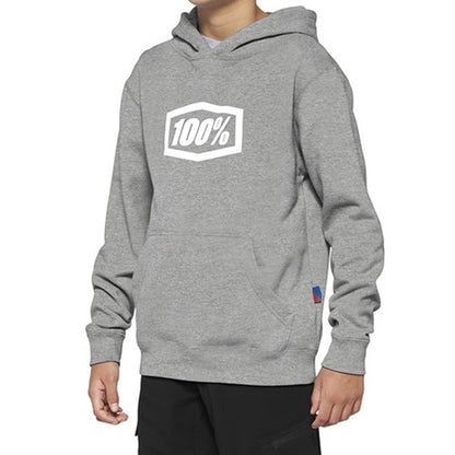 ICON フーディーフリース プルオーバーパーカー ヘザーグレー