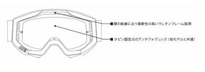 STRATA2 ゴーグル ネオングリーン クリア