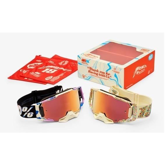 Jett Lawrence×コラボ MXゴーグル ARMEGA Donut 2パックセット