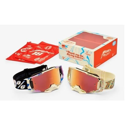 Jett Lawrence×コラボ MXゴーグル ARMEGA Donut 2パックセット