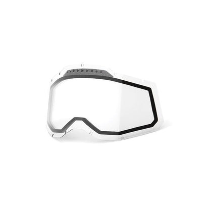 VENT type dual lens for GEN2 RC2, AC2, ST2 - Anti-fog lens, clear, no pins