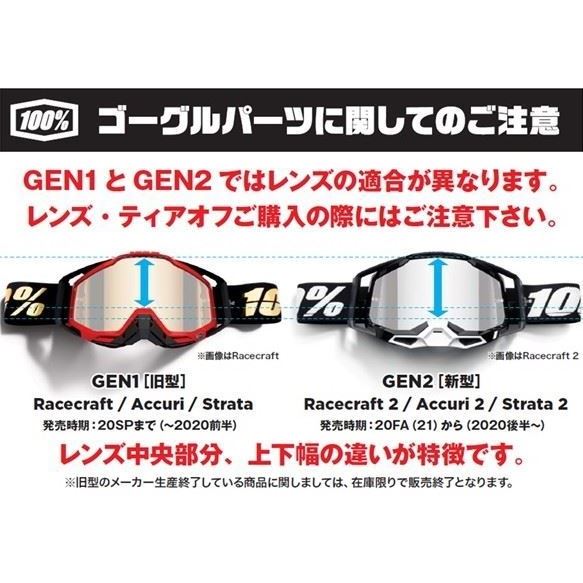 ACCURI/STRATAゴーグル用 ウエストウッド オリジナルティアオフ キッズ 20枚入り