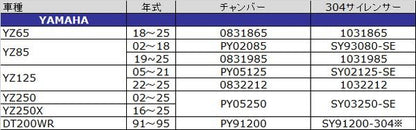 ステンレスサイレンサー 304 YZ65