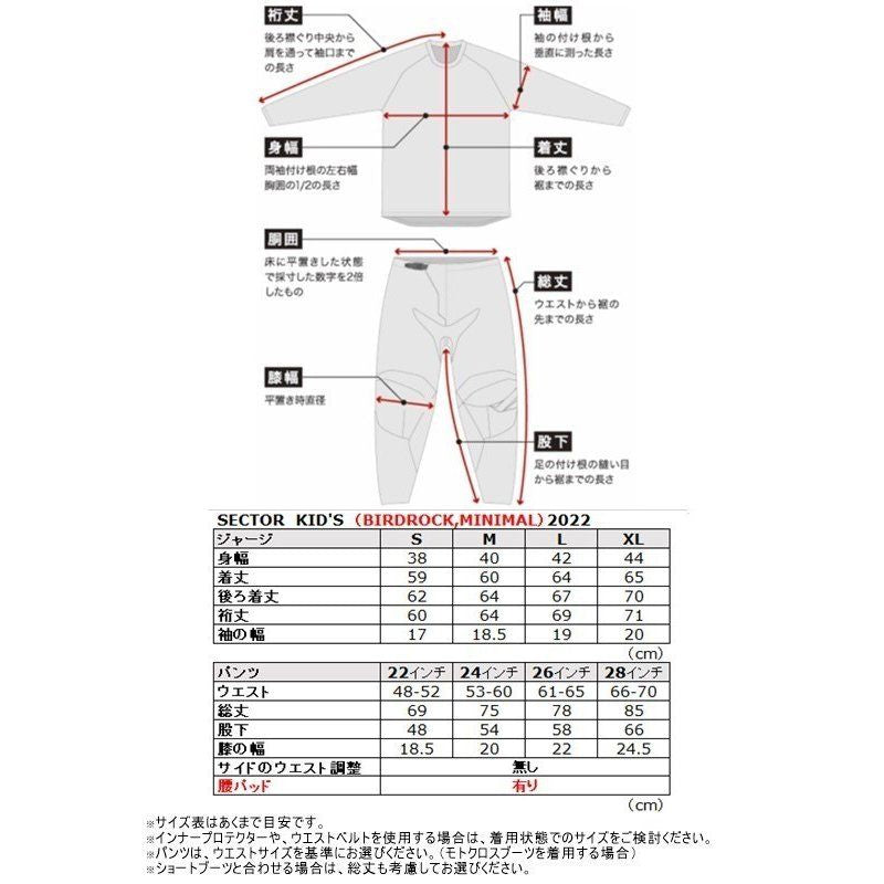 MXパンツ SECTOR MINIMAL ブラック