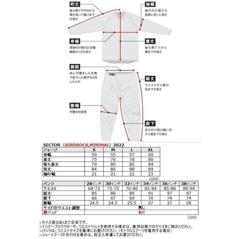 MXジャージ SECTOR MINIMAL レッド