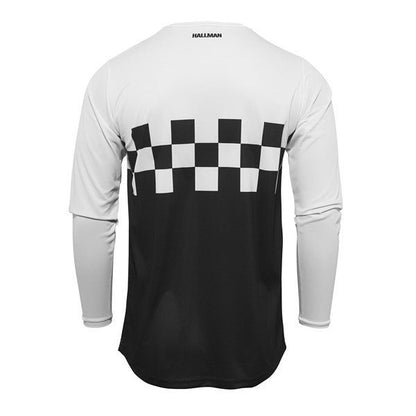 MX Jersey HALLMAN DIFFER CHEQ Black/White