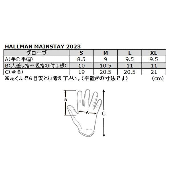 HALLMAN MAINSTAY SLICE MXグローブ ホワイト/レッド