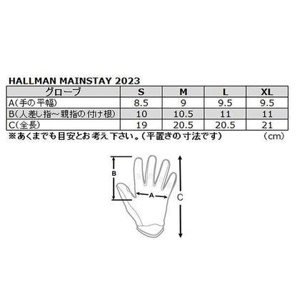 HALLMAN MAINSTAY SLICE MXグローブ ホワイト/レッド