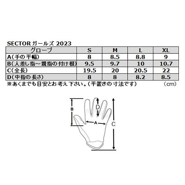 SECTOR MXグローブ ブラック