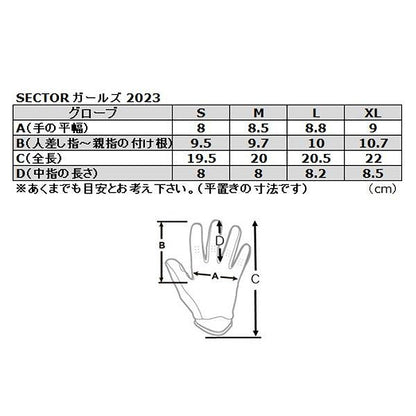 SECTOR MXグローブ ブラック