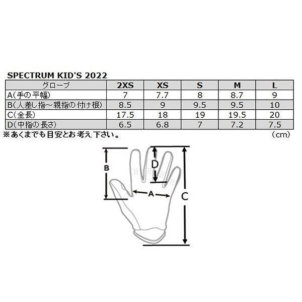 SPECTRUM MXグローブ レッド/ホワイト