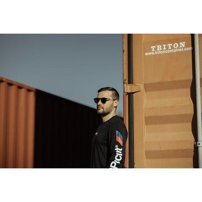 ロングスリーブTシャツ ASTER ブラック