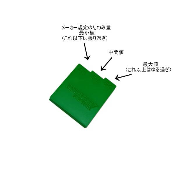 チェーンゲージ グリーン KX250 2021~26モデル / KX450 2019~26モデル用