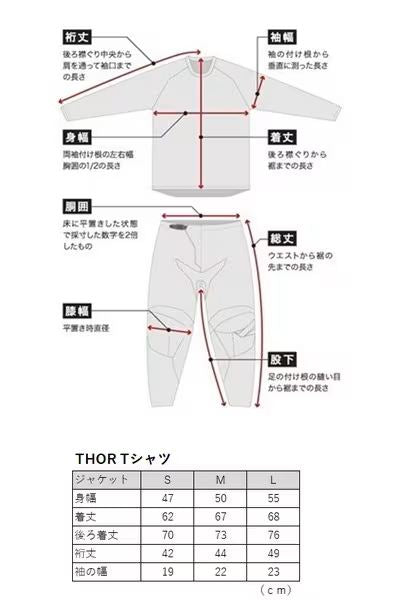 THOR Tシャツ VANTAGE ブラック M 1枚