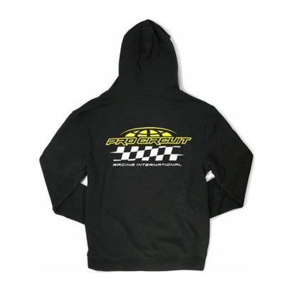 Racer Zip Hoodie Black