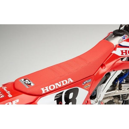 リブ付きシートカバー レッド（レッドリブ） CRF250 CRF450R