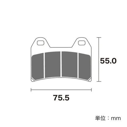ブレーキパッド セラミックシンタード