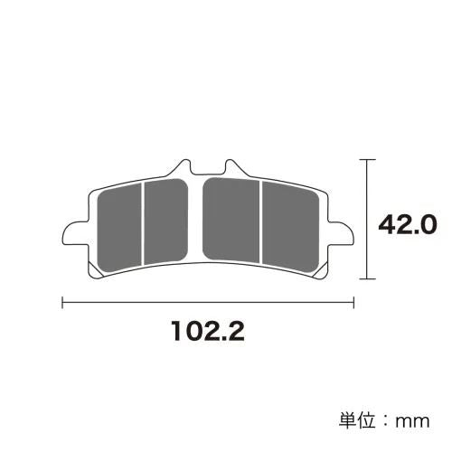 ブレーキパッド セラミックシンタード