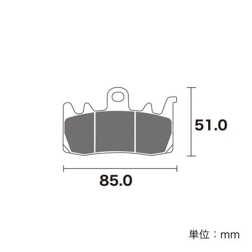 ブレーキパッド セラミックシンタード