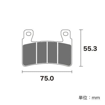 ブレーキパッド セラミックシンタード