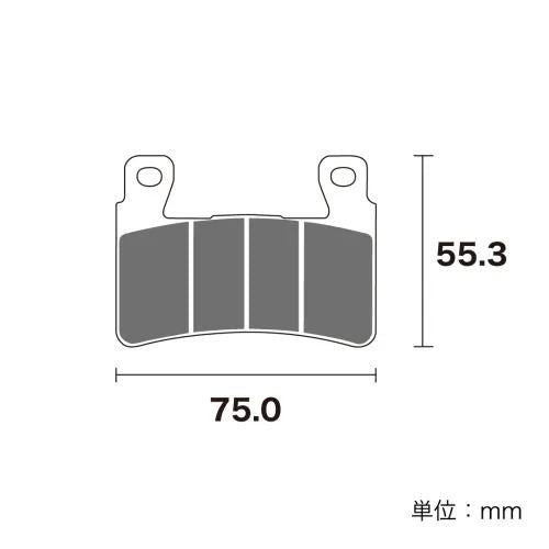 ブレーキパッド セラミックシンタード