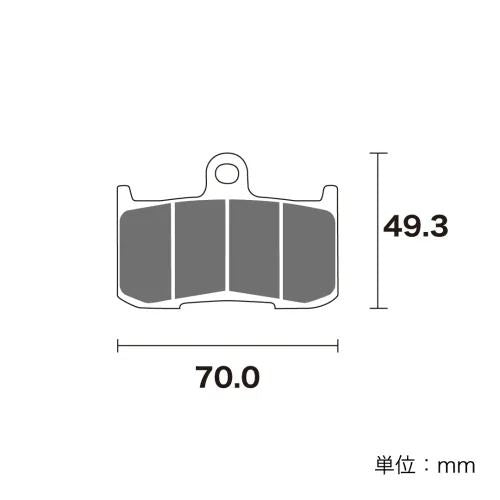 Brake pads Sintered ceramic