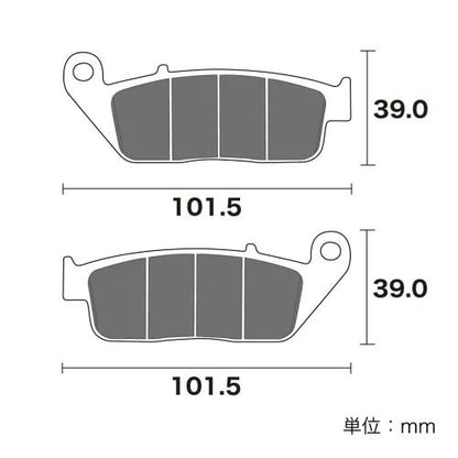 ブレーキパッド セラミックシンタード