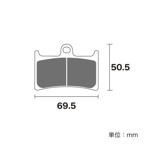 ブレーキパッド セラミックシンタード