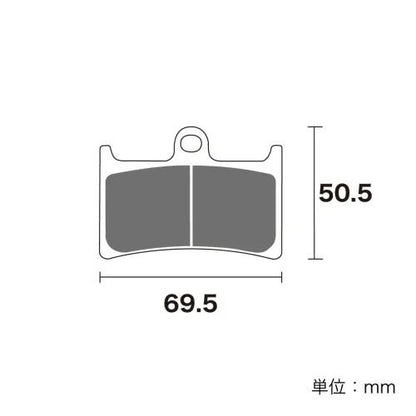 ブレーキパッド セラミックシンタード