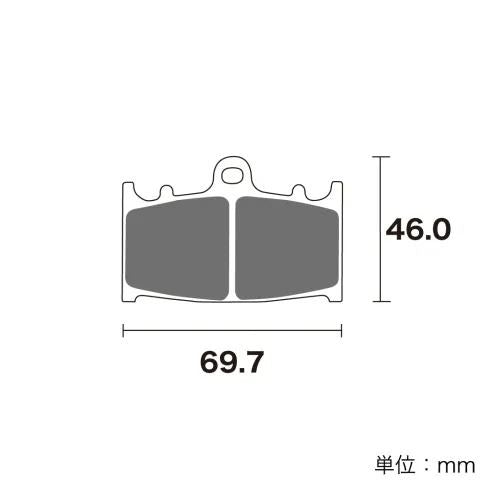 Brake pads Sintered ceramic