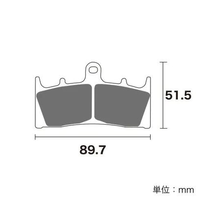 ブレーキパッド セラミックシンタード