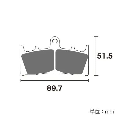 ブレーキパッド セラミックシンタード