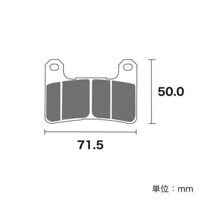 ブレーキパッド セラミックシンタード