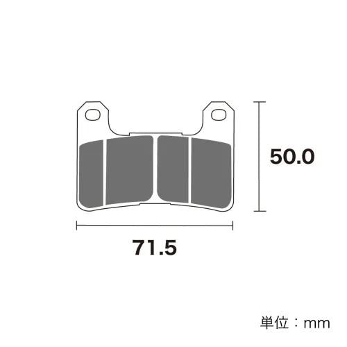 ブレーキパッド セラミックシンタード