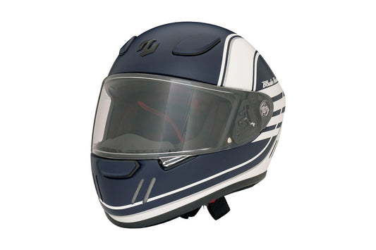 ブレードランナー フルフェイスヘルメット グラフィック ユーロ マットブルー