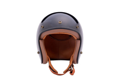 Flyboy Jet 2 Carbon Hybrid Jet Helmet Standard/Brown