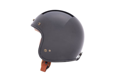 Flyboy Jet 2 Carbon Hybrid Jet Helmet Standard/Brown