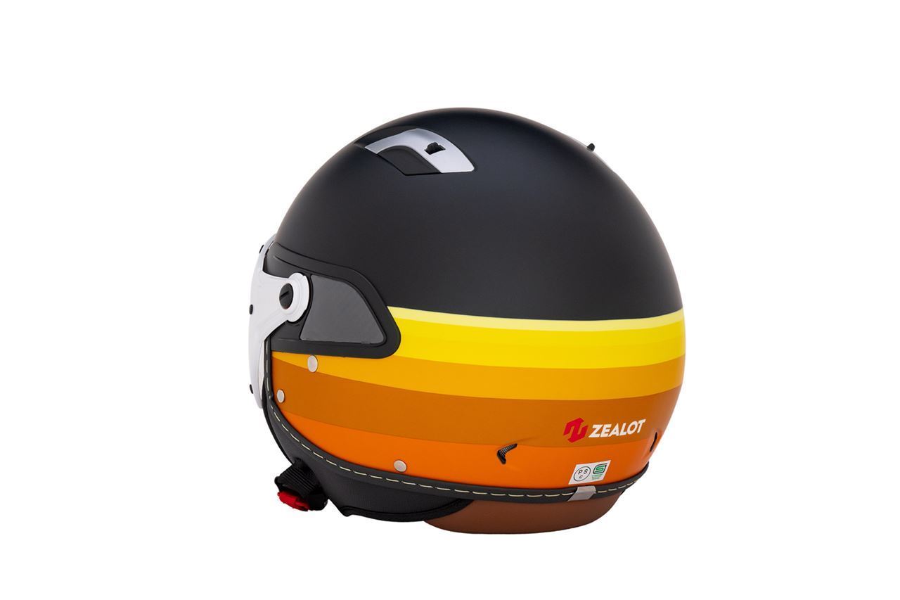 ジルライド2 インナーシールドジェット マットブラック/イエロー
