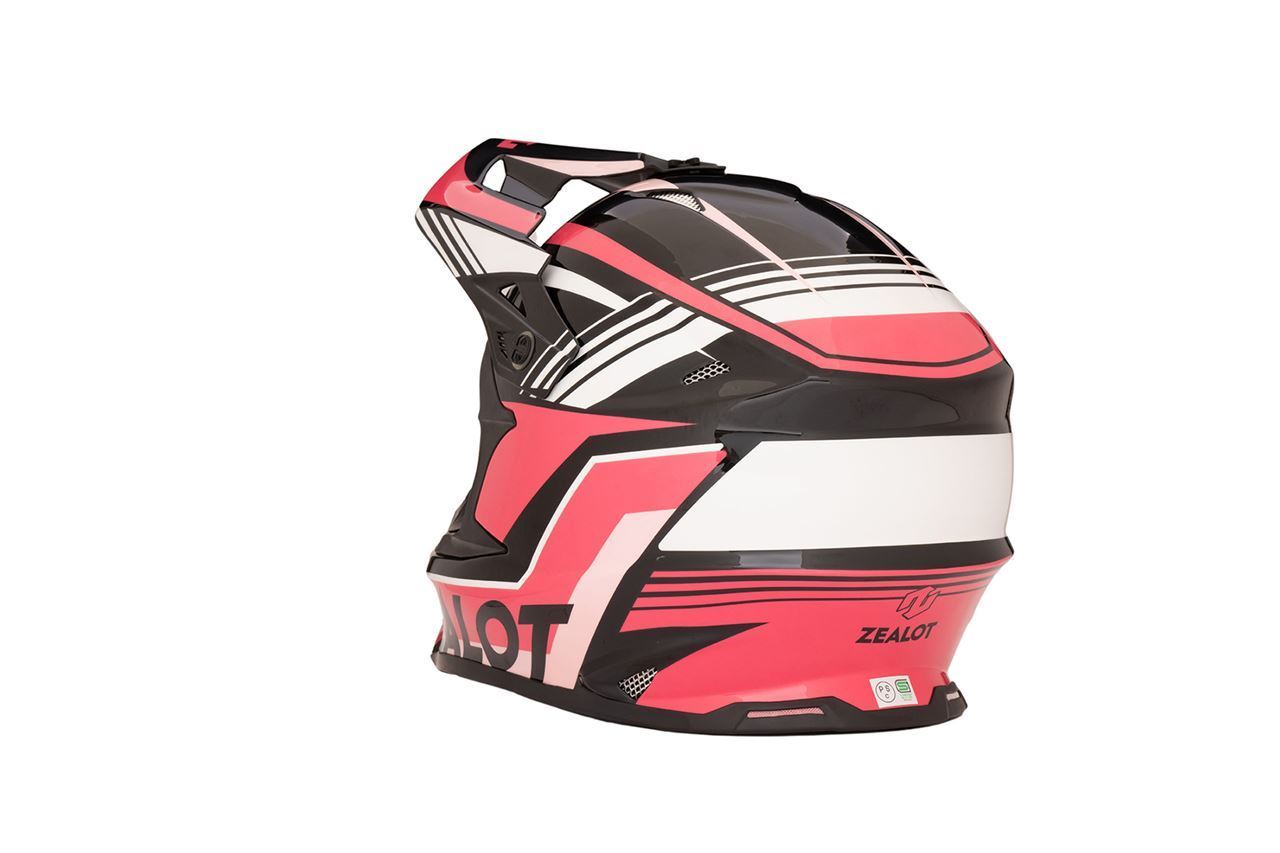 マッドジャンパー2 オフロード用ヘルメット グラフィック ピンク