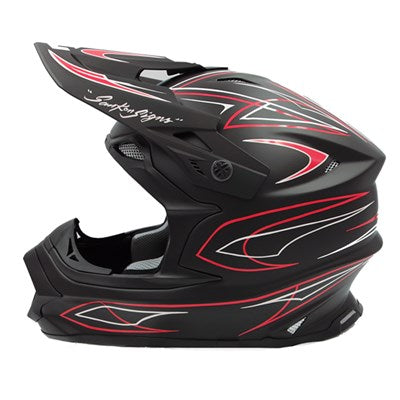 MAD JUMPER 2 SOLID MATTE BLACK PIN STRIPE STRAIGHT RED/WHITE