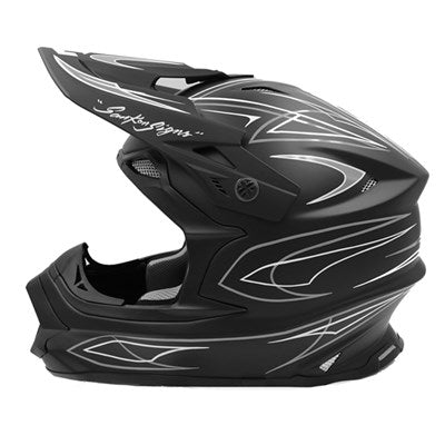 MadJumper 2 Solid Matte Black Pinstripe Straight Grey/White