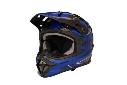 MadJumper 2 Off-Road Helmet Carbon Hybrid Standard Graphic Blue