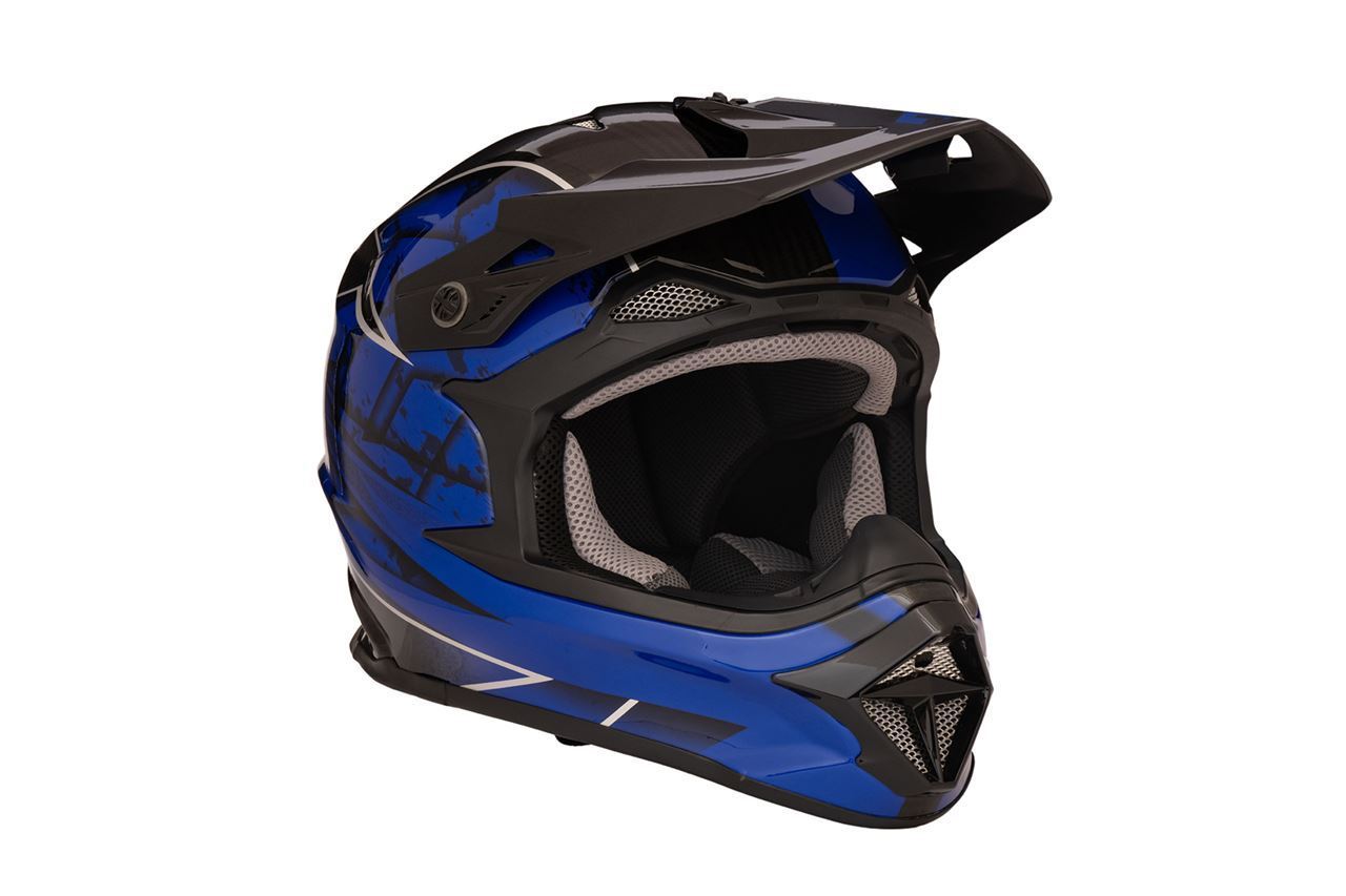 MadJumper 2 Off-Road Helmet Carbon Hybrid Standard Graphic Blue