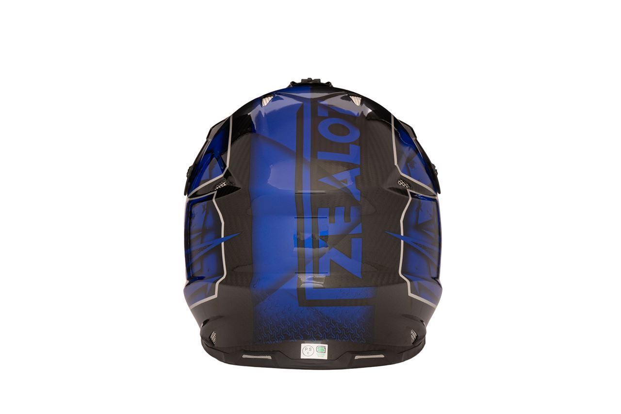 MadJumper 2 Off-Road Helmet Carbon Hybrid Standard Graphic Blue