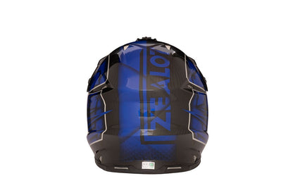 MadJumper 2 Off-Road Helmet Carbon Hybrid Standard Graphic Blue