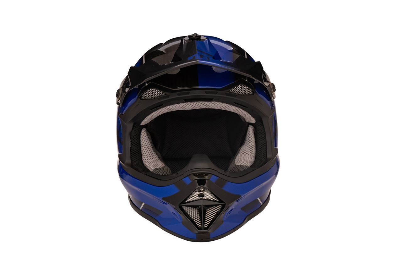 MadJumper 2 Off-Road Helmet Carbon Hybrid Standard Graphic Blue