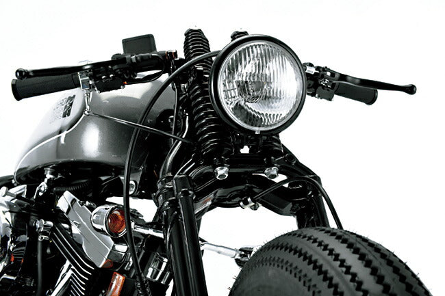 Front Brake Hose Kit Zero Springer Ironman Replica Handlebar Black/Black 2 Inches Longer